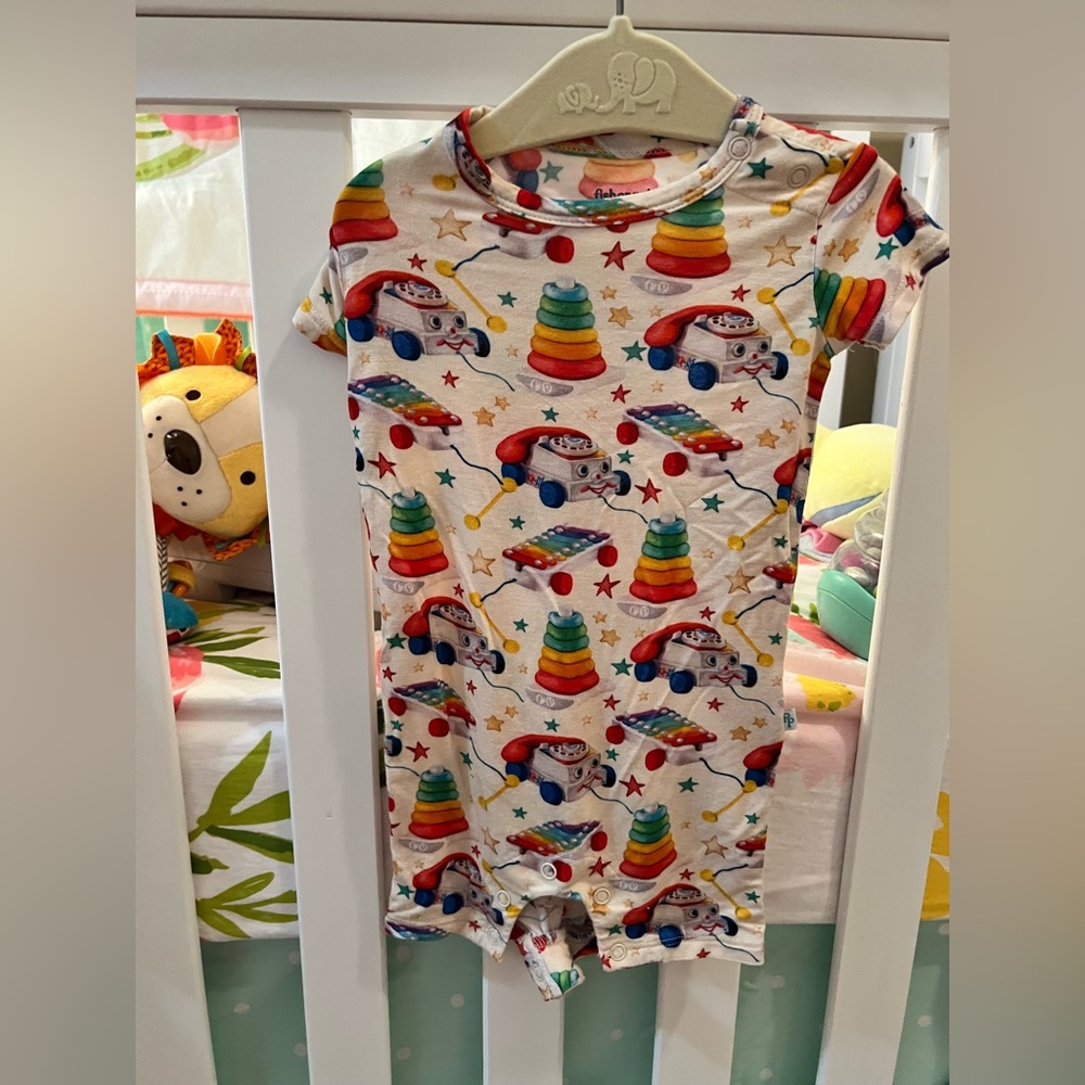 Posh Peanut Fisher Price short sleeve romper